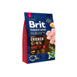 Brit Premium by Nature Adult L сухой корм для собак крупных пород с курицей - 3 кг