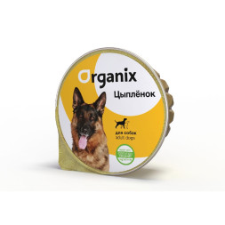 Organix консервы для собак с цыпленком - 125 г х 16 шт