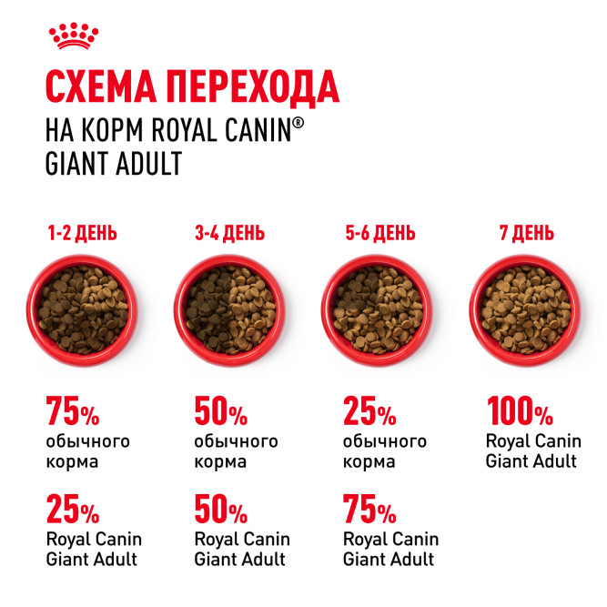 Royal Canin Giant Adult корм для собак гигантских пород старше 18/24 месяцев - 4 кг