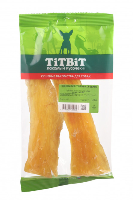 TiTBiT лакомство для собак сухожилия говяжьи средние - 95 г