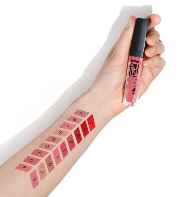 LUXVISAGE блеск для губ PIN UP Ultra Matt, тон 23 Caramel