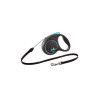 Изображение товара Flexi Black Design cord S поводок-рулетка для собак, голубая 5 м, до 12 кг