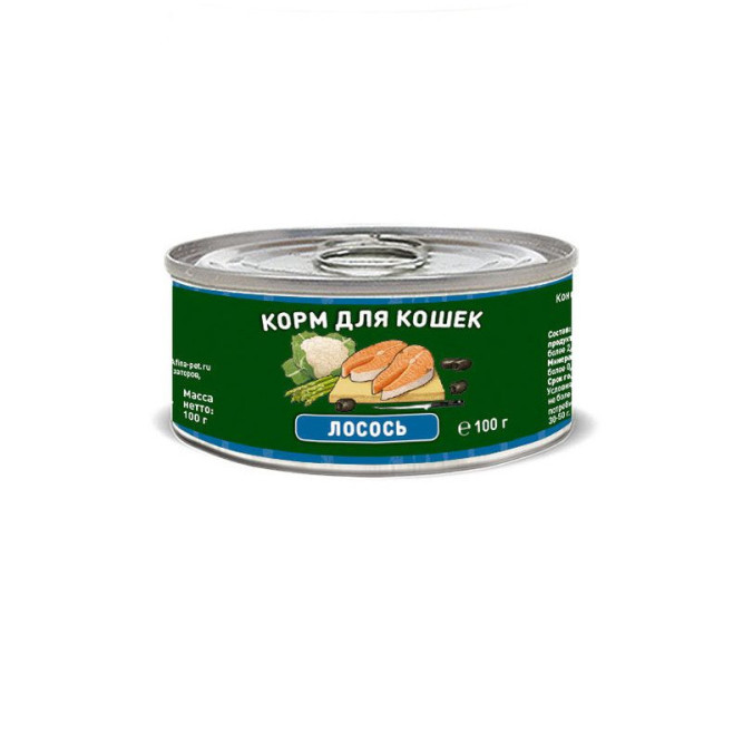 Solid Natura Holistic влажный корм для кошек, с лососем, в консервах - 100 г х 6 шт