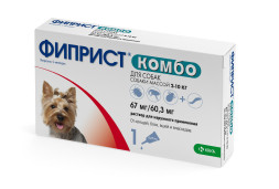 Фиприст Комбо KRKA капли для собак 2-10 кг от блох, вшей, клещей и власоедов - 1 пипетка