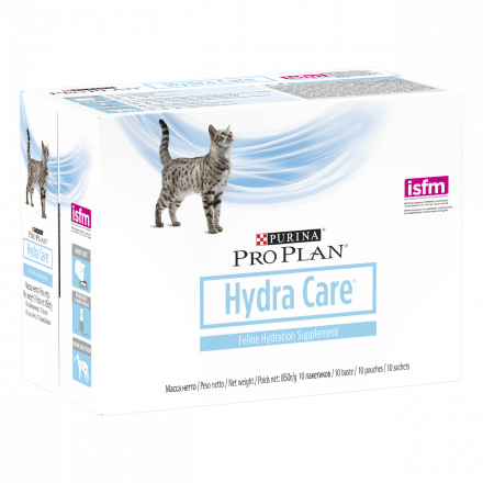 Purina Pro Plan Veterinary Diets Hydra Care неполнорационный влажный корм для взрослых кошек, для снижения концентрации мочи - 85 г х 10 шт