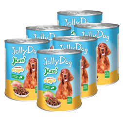 Зоогурман Jolly Dog влажный корм для взрослых собак, с индейкой и уткой - 970 г х 6 шт