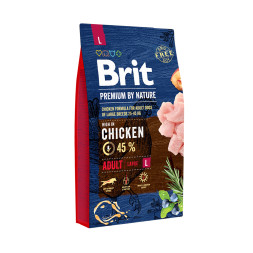 Brit Premium by Nature Adult L сухой корм для собак крупных пород с курицей - 8 кг