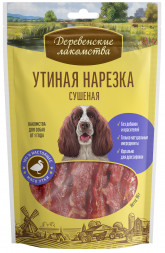 Деревенские лакомства 100 % Мяса Утиная нарезка сушеная для собак - 90 г