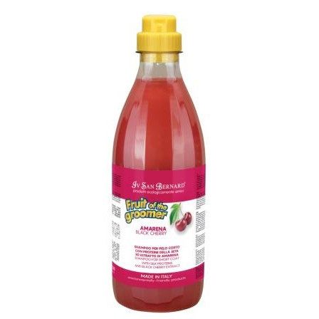 Iv San Bernard Fruit of the Grommer Black Cherry Шампунь для короткой шерсти с протеинами шелка 500 мл