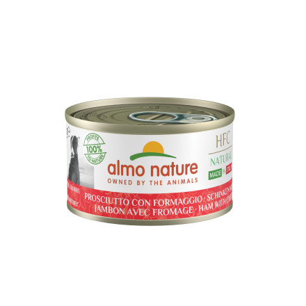 Almo Nature Итальянские рецепты консервы для собак с ветчиной и сыром - 95 г х 24 шт