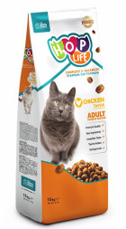 HOP LIFE Adult сухой корм для взрослых кошек с курицей - 15 кг