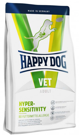 Happy Dog Vet Diet Hypersensitivity сухой монобелковый корм для собак всех пород при кормовой непереносимости - 12,5 кг
