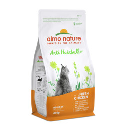Almo Nature сухой корм для кошек контроль вывода шерсти с курицей и рисом - 400 г