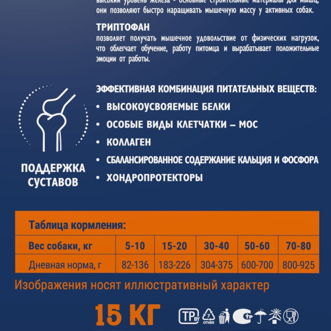 Брит Премиум Dog Adult Sport 5000 сухой корм для взрослых собак с высокими затратами энергии, с курицей - 15 кг