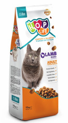 HOP LIFE Adult сухой корм для взрослых кошек с ягненком - 15 кг