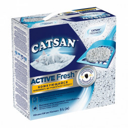 Catsan Active Fresh Наполнитель для кошачьего туалета, комкующийся - 5 л