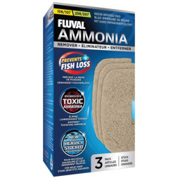 Fluval Ammonia Remover губка пористая для фильтров 107 и 207 с ионообменной смолой