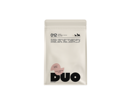 DUO Nutrition сухой полнорационный корм для взрослых собак средних и крупных пород с индейкой и рисом - 1 кг