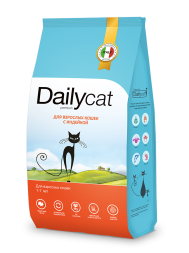 Dailycat сухой корм для взрослых кошек с индейкой - 400 г