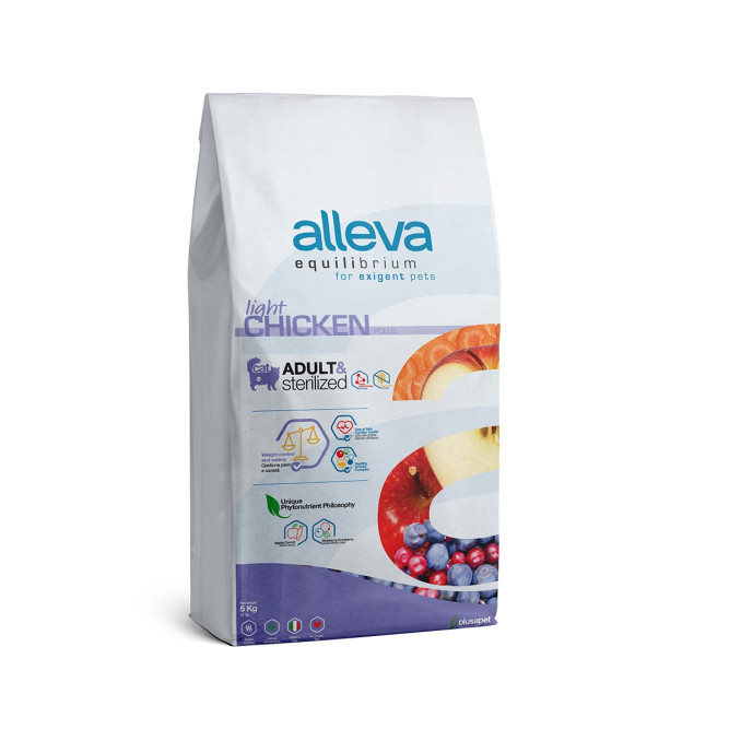 Alleva Equilibrium Chicken Sterilized Cat сухой корм для взрослых стерилизованных кошек с курицей - 5 кг