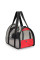Camon сумка-переноска для кошек и собак прозрачная, красная, 42x25x25 см