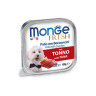 Изображение товара Monge Dog Fresh влажный корм для взрослых собак с тунцом в ламистре 100 г (32 шт в уп)