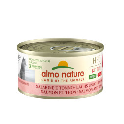 Almo Nature HFC Complete Made in Italy Kitten Salmon and Tuna консервы для котят с лососем и тунцом - 70 г х 24 шт