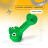 Mr.Kranch игрушка для собак Крокодил с пищалкой и ароматом курицы, 18 см, зеленый