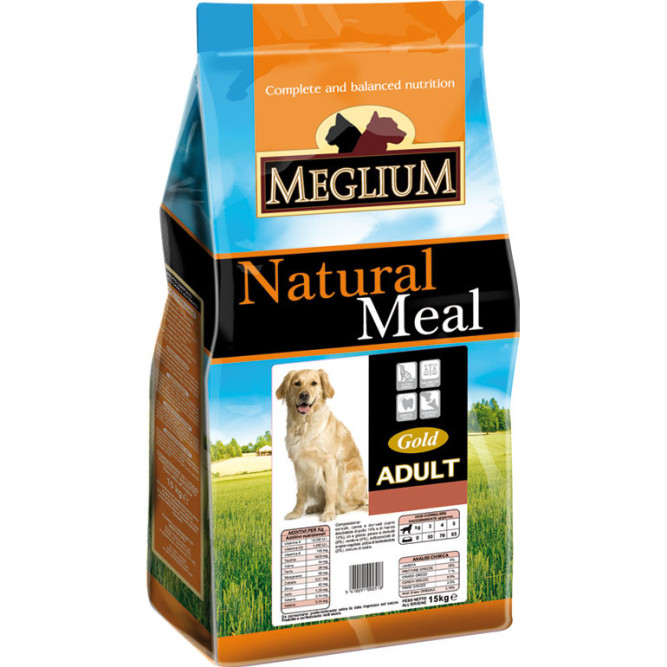 Сухой корм Meglium Adult Gold для собак с говядиной и курицей Gold - 15 кг