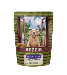 Dezzie Adult Dog сухой корм для взрослых собак с курицей и индейкой - 800 г