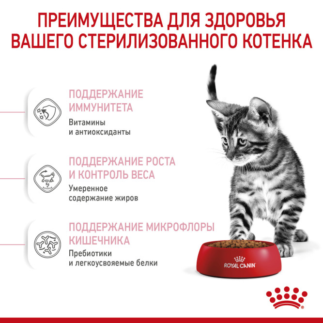 Royal Canin Kitten Sterilised сухой корм для стерилизованных котят - 400 гр