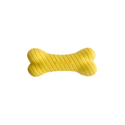 Playology DUAL LAYER BONE двухслойная жевательная косточка для собак с ароматом курицы, маленькая, желтый