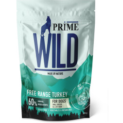Prime Wild GF Free Range сухой беззерновой корм для взрослых собак и щенков мелких пород, с индейкой - 500 г