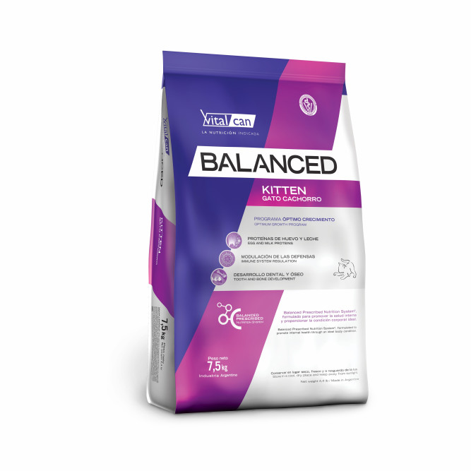Vitalcan Balanced Cat Kitten сухой корм для котят с курицей - 7,5 кг