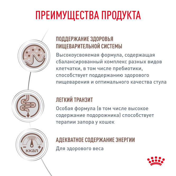 Royal Canin Gastrointestinal Fibre Response сухой корм с повышенным содержанием клетчатки для взрослых кошек при запорах - 350 г