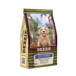 Dezzie Adult Dog сухой корм для взрослых собак с курицей и индейкой - 3 кг