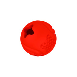 Mr.Kranch игрушка для собак Мяч с ароматом бекона, красный, 6,5 см