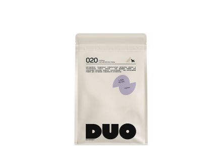 DUO Nutrition сухой полнорационный корм для щенков всех пород с ягненком и рисом - 1 кг