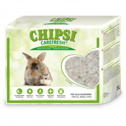 CareFresh Chipsi Pure White целлюлозный наполнитель для мелких домашних животных и птиц - 5 л