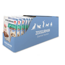 Зоогурман влажный корм для взрослых собак, с телятиной и индейкой, в паучах - 85 г х 30 шт