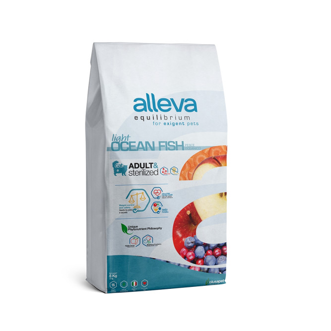Alleva Equilibrium Fish Sterilized Cat сухой корм для взрослых стерилизованных кошек с рыбой - 5 кг