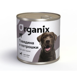 Organix консервы для собак с говядиной и потрошками - 750 г х 12 шт