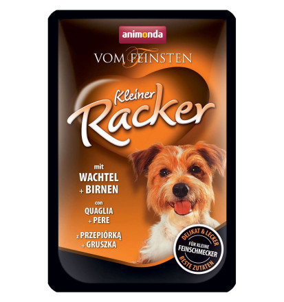 Animonda Vom Feinsten Kleiner Racker влажный корм для взрослых собак c перепелами и грушей в паучах - 85 г (16 шт в уп)