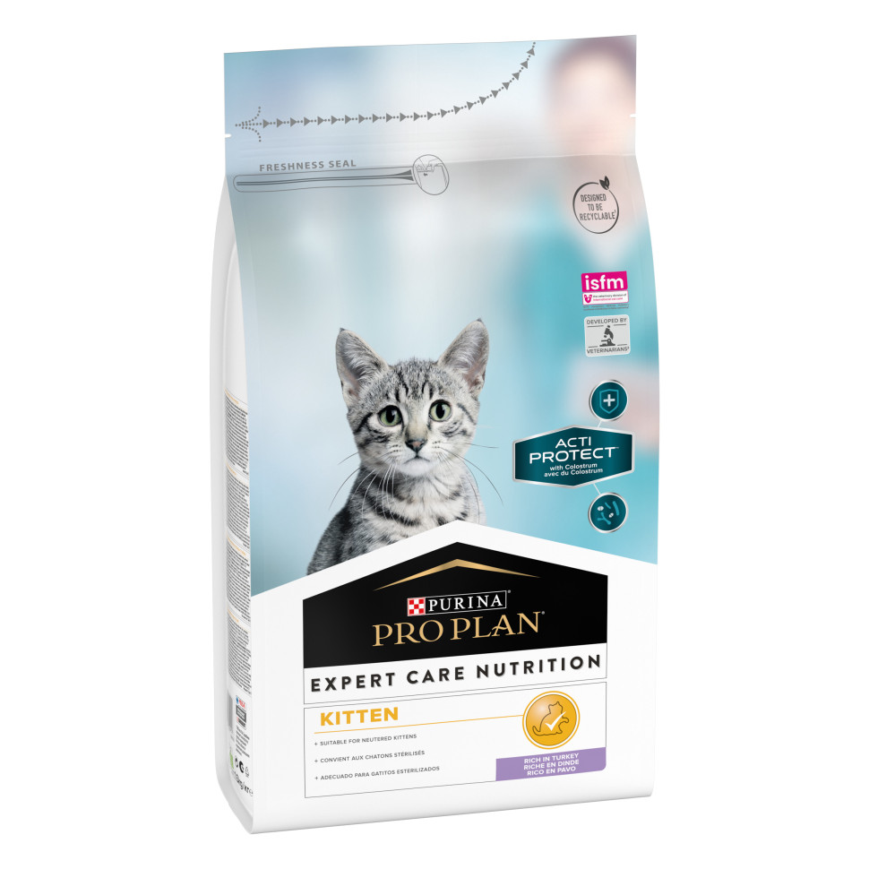 Purina Pro Plan Acti-Protect сухой корм для котят с индейкой - 1,5 кг -  купить в Москве | КотМатрос