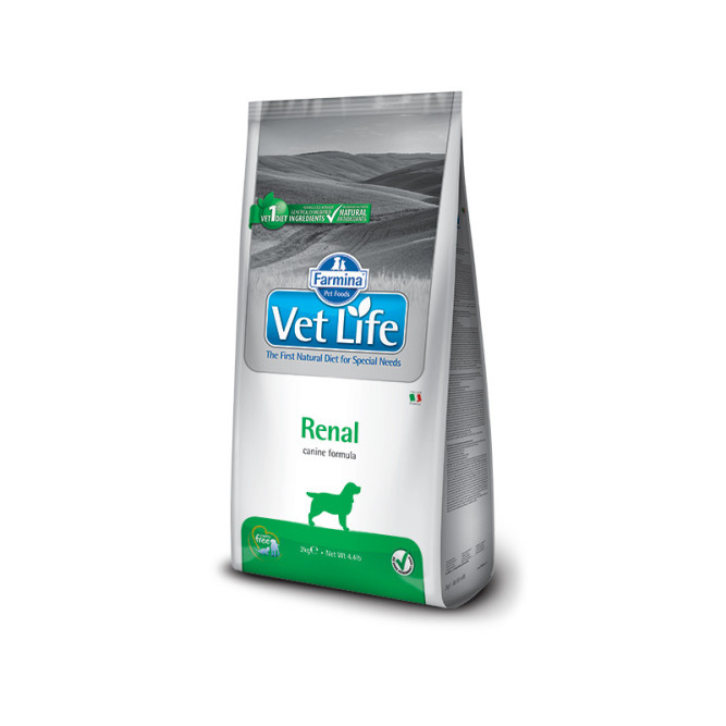 Farmina Vet Life Dog Renal сухой корм для взрослых собак при заболеваниях почек - 12 кг