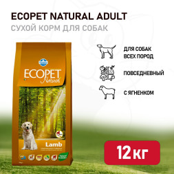 Farmina Ecopet Natural Lamb сухой корм для взрослых собак всех пород с ягненком - 12 кг