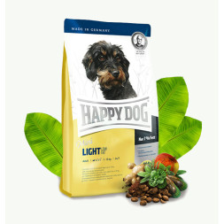 Happy Dog Supreme Mini Light Low Fat сухой корм для взрослых собак мелких пород с избыточным весом - 4 кг