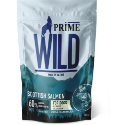 Prime Wild GF Scottish сухой беззерновой корм для взрослых собак и щенков всех пород, с лососем - 500 г