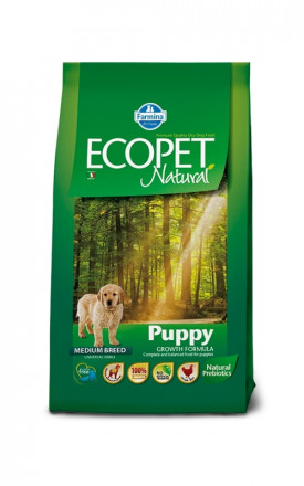 Farmina Ecopet Natural Puppy сухой корм для щенков, беременных и кормящих собак с курицей - 2,5 кг