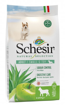 Schesir Natural Selection Dog Adult Toy&amp;Mini Gluten Free сухой корм для взрослых собак мелких и декоративных пород с ягненком - 2,24 кг